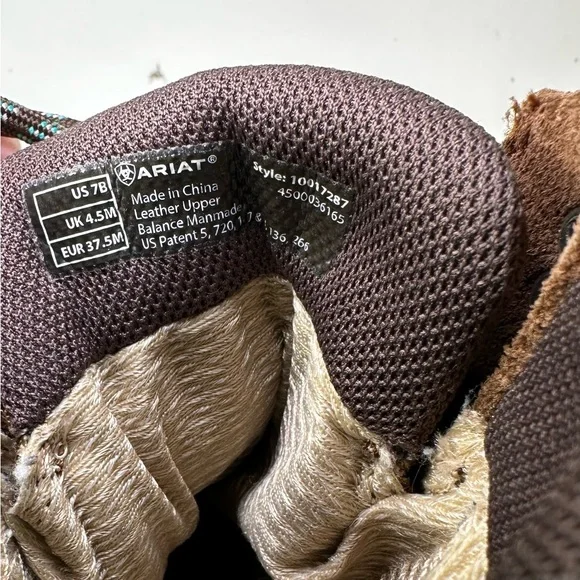 ARIAT Women's Skyline Brown Leather Waterproof Lace Up Hiking Boots Sz 7 B - Picture 11 of 11